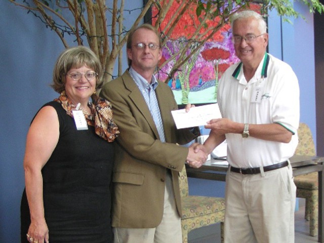 Presentation of the donation to The Greater Pittsburgh Community Food Bank from the Spring Show 2006 collection.