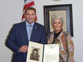 State Senator, Guy Reschenthaler, presented a citation for Harmony Singersr 50th anniversary. 