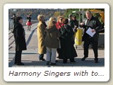 Harmony Singers with tour guide.